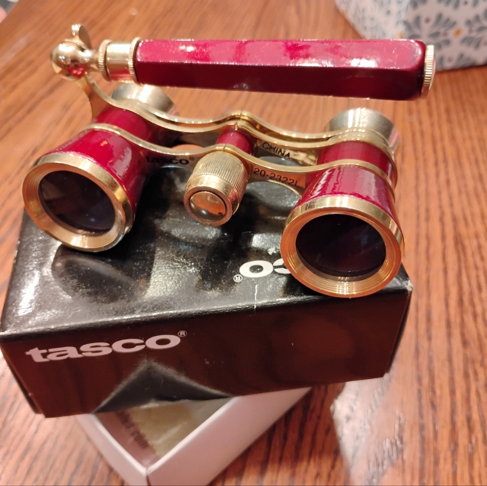 Tasco Red and Gold Opera Glasses